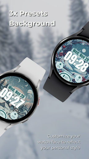 EXD020: Winter Watch Face Screen 2