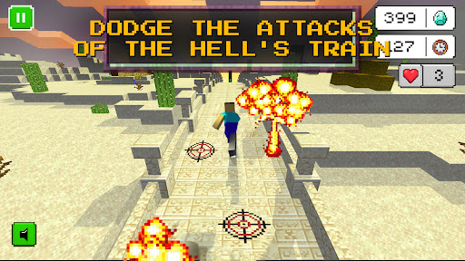 Noob vs. Spider Train Screen 2