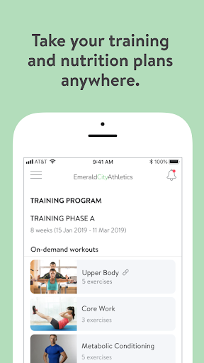 Emerald City Athletics Online Screen 3