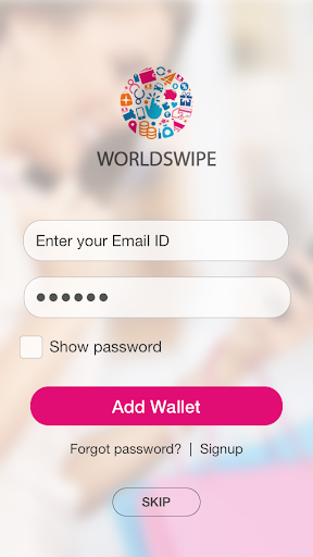 Android application WorldSwipe screenshort