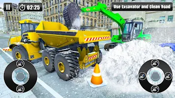 Anteprima screenshot di Vero Neve Aratro Scavatore Simulatore Giochi APK #1