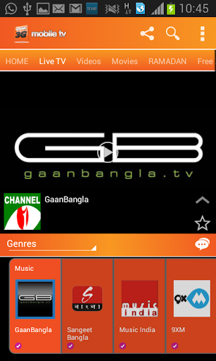 Banglalink Mobile TV Screen 2