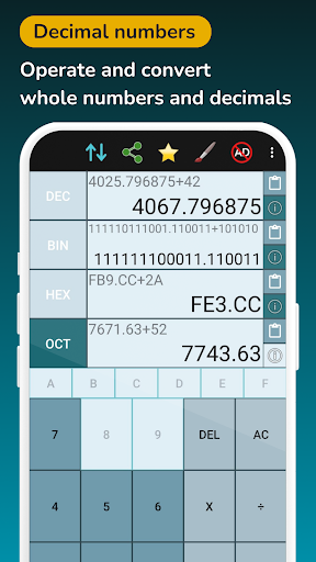 Binary Calculator Hex Decimal screenshot 10
