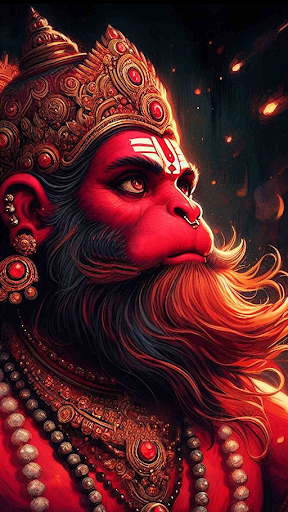 Android application Hanuman HD Wallpaper screenshort