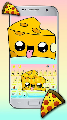Android application Cute Cheese Cake Keyboard Them screenshort