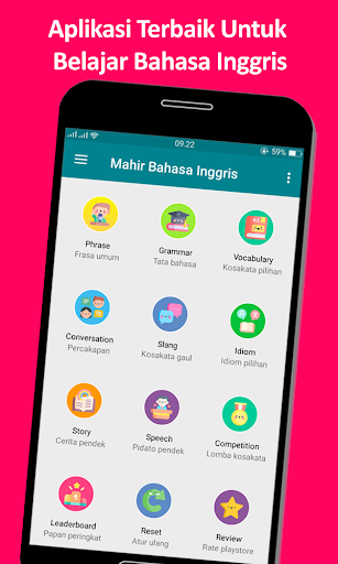 Android application Mahir bahasa Inggris screenshort