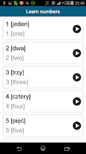 Learn Polish - 50 languages Screenshot