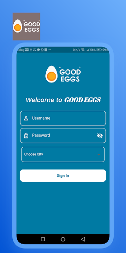 Android application Good Eggs Admin screenshort