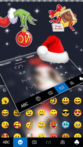 Cute Christmas Girl Keyboard B Screen 3