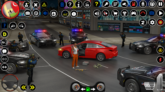 US Police Chase Thief Car Game