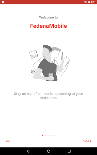 Android application fedena - mobile screenshort