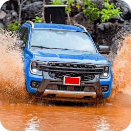 Pickup Truck Driving Offroad