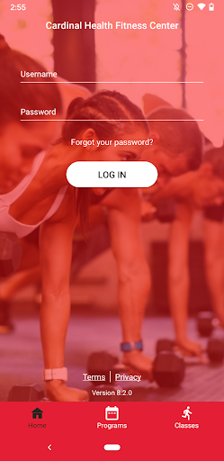 Android application Cardinal Health Fitness Center screenshort