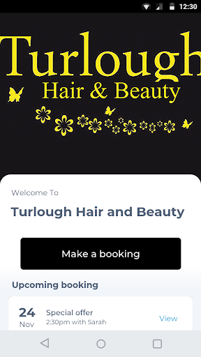 Android application Turlough Hair and Beauty screenshort