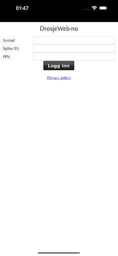 Android application DrosjeWeb screenshort