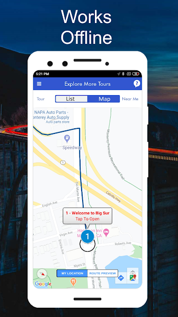 Captura 4 Big Sur GPS Audio Driving Tour android
