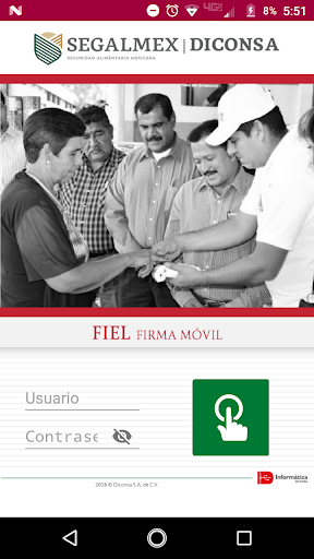 Android application Firma Electrónica Móvil screenshort