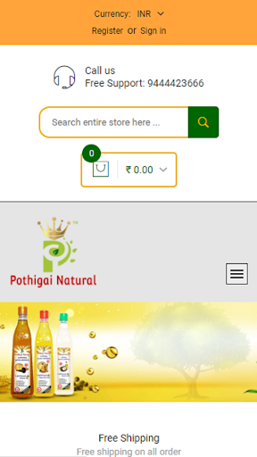 Android application Pothigai Natural screenshort