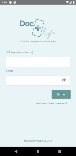 Android application DocLife screenshort