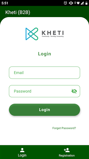 Android application Kheti Food B2B screenshort