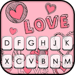 Cover Image of Tải xuống Doodle chủ đề tình yêu màu hồng 7.2.0_0323 APK