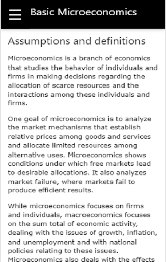 Basic Microeconomics Screen 3