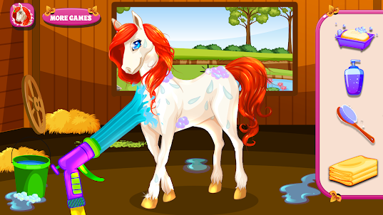 Unicorn Pony Pet Salon Games
