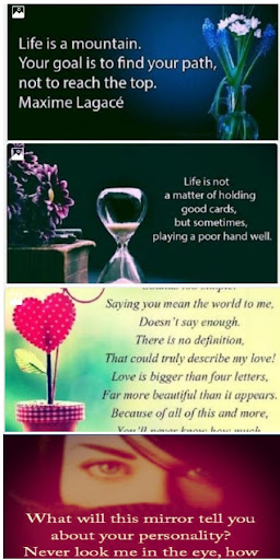 Poetry, Quotes and Status Screen 2
