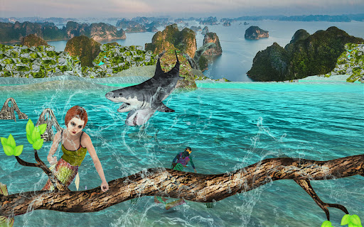 Mermaid vs Double Head Shark