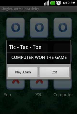 Bluetooth Tic-Tac-Toe Screen 3