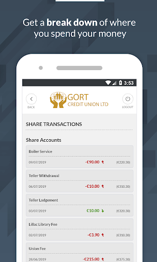 Gort Credit Union LTD Screen 3