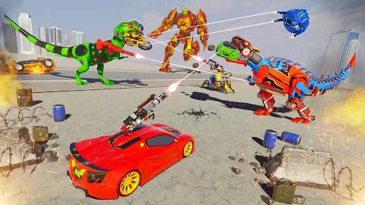 Dino Transform Robot Car Game – Apps no Google Play