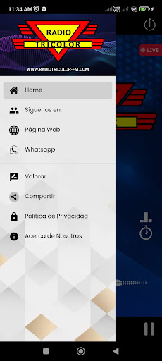 Radio Tricolor FM Screen 3