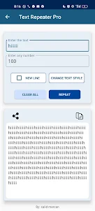 Text Repeater Pro