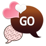 GO SMS - Coco Peach Hearts icon