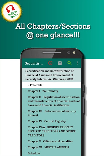 Android application SARFAESI Act 2002 screenshort