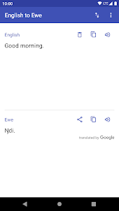 English to Ewe Translator