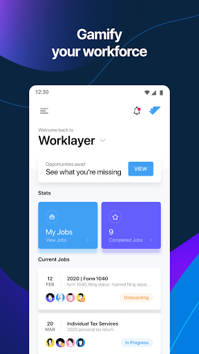 Android application Worklayer screenshort