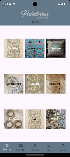 Android application Palestrina London screenshort