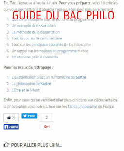 Philosophy in French