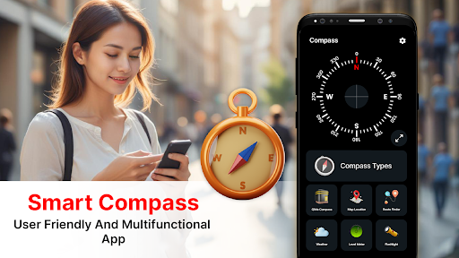 Android application Digital Compass Direction App screenshort