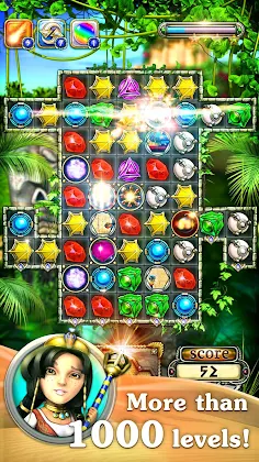 Jewellust Endless: match 3 - Screenshot 1