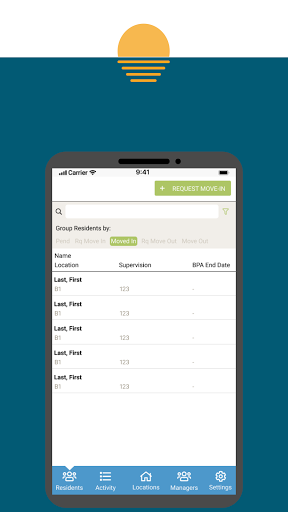 Android application Rising Sun Sober Living screenshort
