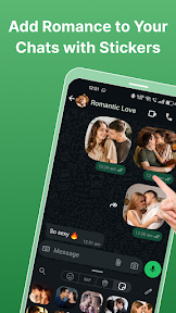 Romantic Stickers for WALove screenshot