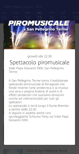 Valle Brembana Events Screen 3