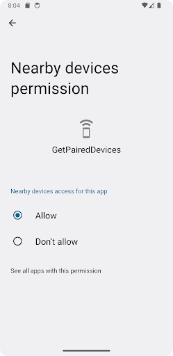 N14_GetPairedDevices Screen 2