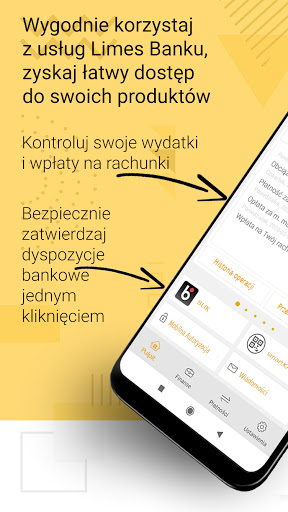 Android application Limes Bank screenshort