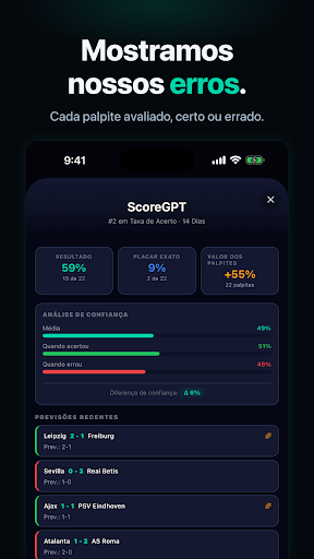 ScoreGPT: Futebol com IA screenshot 4