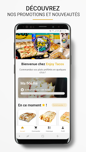 Android application Enjoy Tacos screenshort