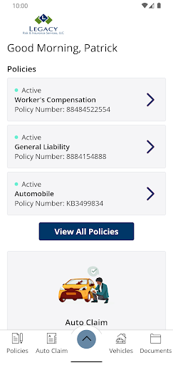 Legacy Risk and Ins Online Screen 2